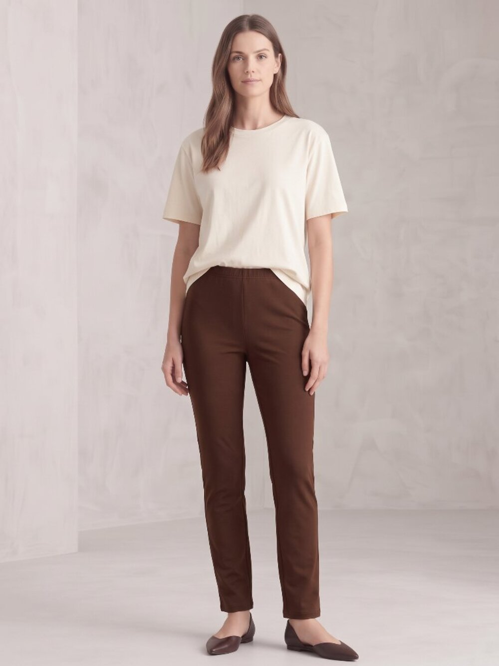 Women with Control 86/14 ankle length CHOCOLATE MEDIUM  New without tags